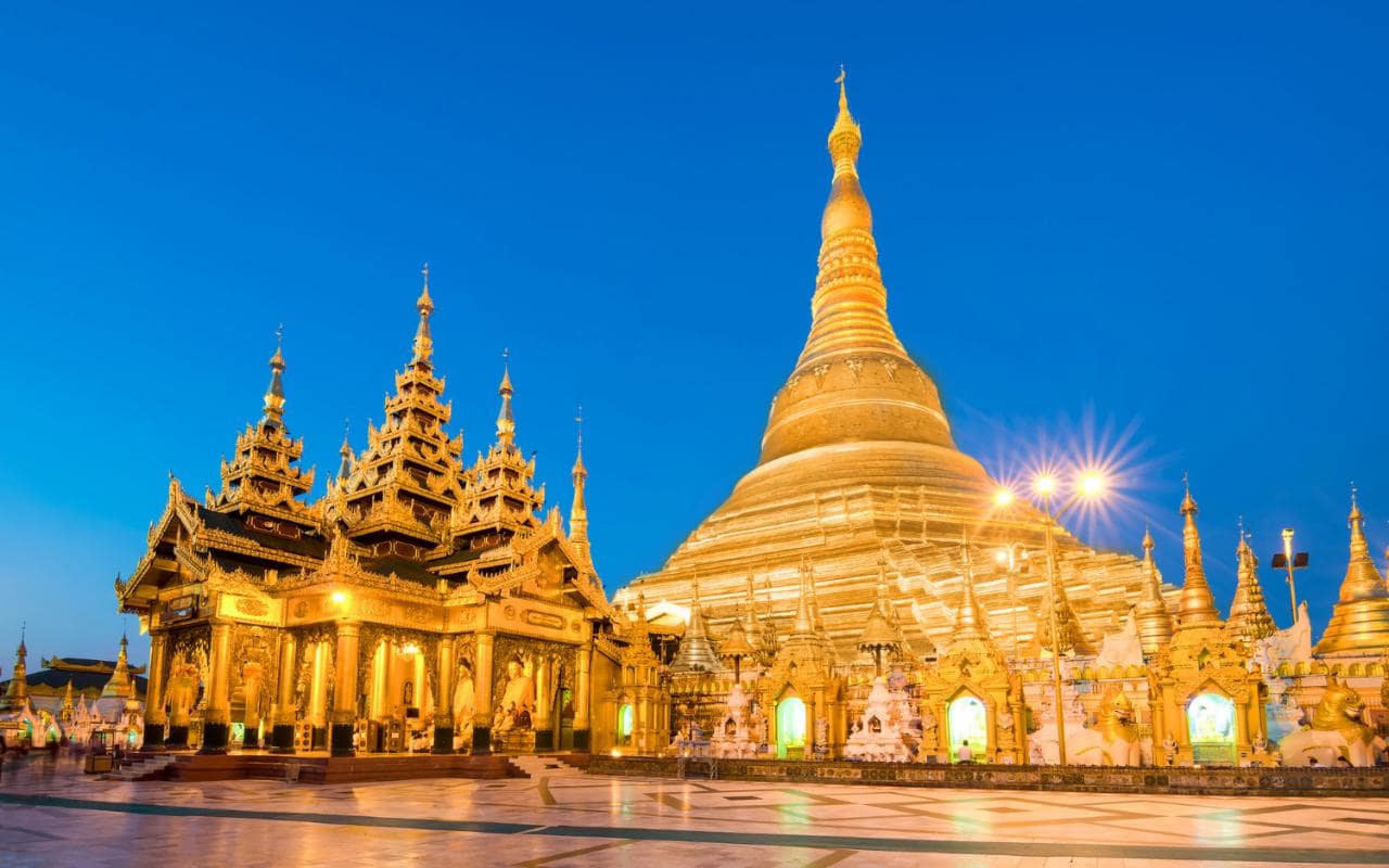 La Pagoda Shwedagon a Rangoon